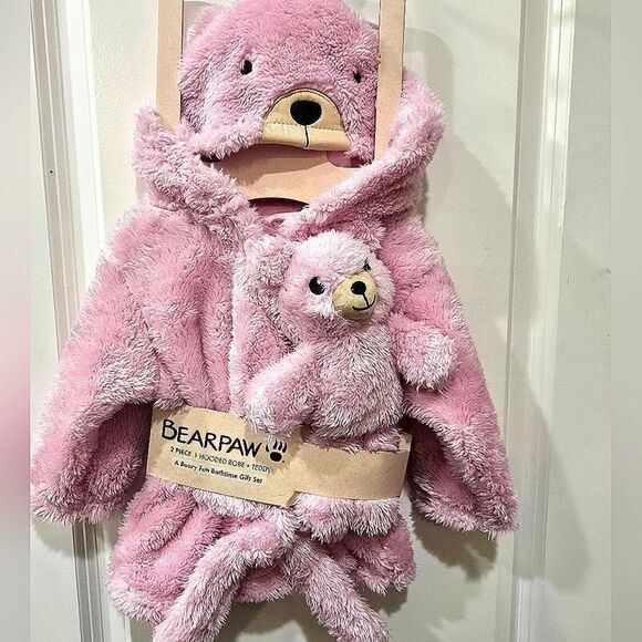 Bearpaw 2-PC Hooded Robe & Teddy A Beary Fun Bathtime Gift Set - Picture 3 of 4